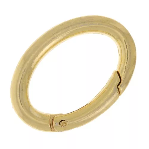 30mm Oval Lobster Clasp - Fine Gold Plated x1