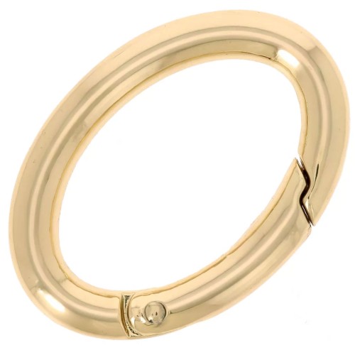 Oval Lobster Clasp 35 mm - Fine gold plated x1
