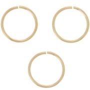 8x0.6mm Open jump rings - Gold filled x10|raw }}