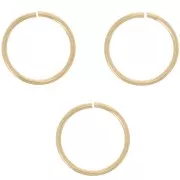 8x0.6mm Open jump rings - Gold filled x10