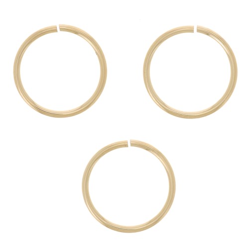 7x0.6mm Open jump rings - Gold filled x10