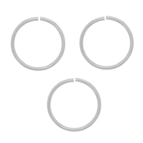 7x0.6mm 925 Sterling Silver Open jump rings x10