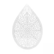 Light pendant drop 48mm Silver tone x1