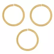 10x1mm Open jump rings - Gold filled x4