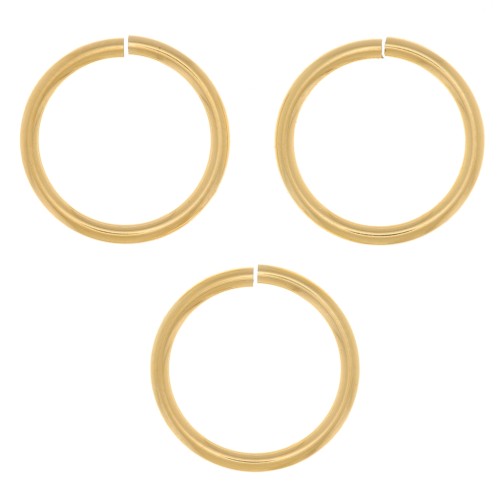 10x1mm Open jump rings - Gold filled x4