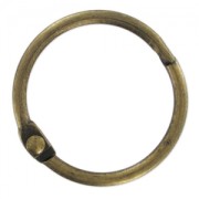 Round shape keyring 30mm Bronze tone x1|raw }}