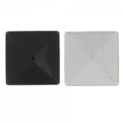 Metal Hotfix square 10mm Black x200