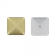 Metal Hotfix square 5mm Gold tone x500