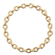 Ring - fine cable chain - Size 58 - 3 microns Gold plated x1
