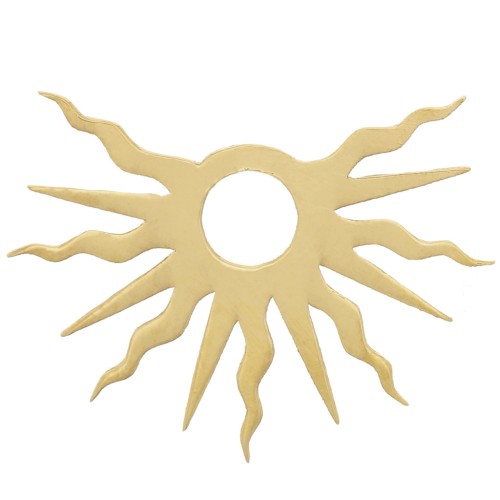 11x15mm Gold filled Half sun charm - exclusive to Perles&Co x1