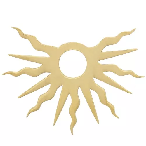 11x15mm Gold filled Half sun charm - exclusive to Perles&Co x1