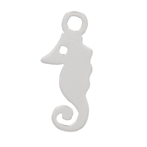 10x4mm 925 Sterling Silver Mini Seahorse Charm x1