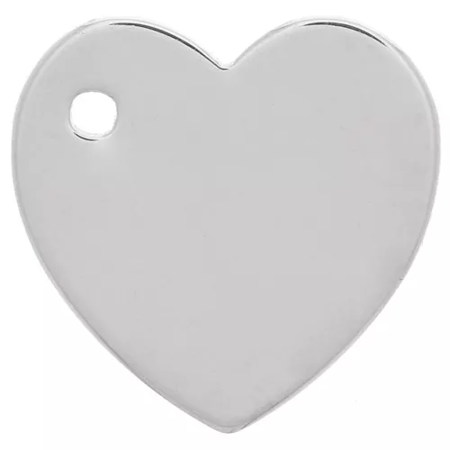 13mm 925 Sterling Silver Heart charm x1