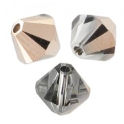 PureCrystal 5328 Crystal Bicones 3mm Crystal Rose Gold x50
