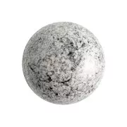 18mm round Glass cabochon by Puca® - Old Silver x1