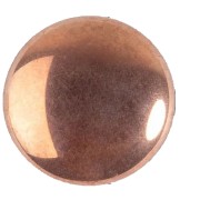 25mm Round glass cabochon by Puca® - Jet Capri Gold x1