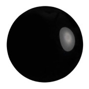 25mm Round glass cabochon by Puca® - Jet x1|raw }}