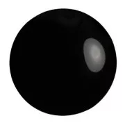 25mm Round glass cabochon by Puca® - Jet x1