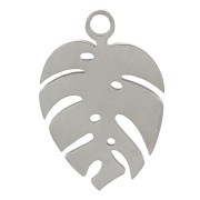 13x9mm Stainless Steel 304 Philodendron Leaf Charm x1|raw }}