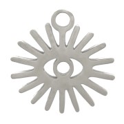 10mm - 304 Stainless Steel Sun Charm x1|raw }}