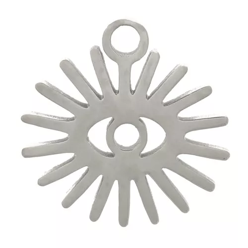 10mm - 304 Stainless Steel Sun Charm x1