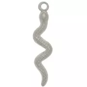 28x6mm 304 Stainless Steel Snake Pendant x1