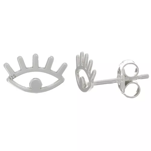 6x10mm 925 Sterling Silver EarStuds x2