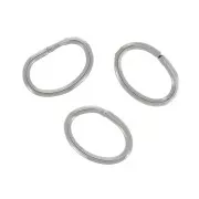 3.5x2.5x0.4mm Stainless steel 304 Open oval rings x50
