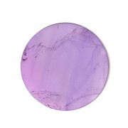 10mm Round flat cabochon - pallet - gemstone - Amethyst x1