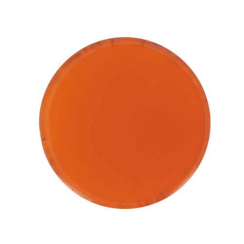 10mm Round flat cabochon - pallet - dyed gemstone - Carnelian x1