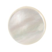 10mm Mother-of-Pearl round Puck - Natural x1|raw }}