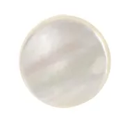10mm Mother-of-Pearl round Puck - Natural x1