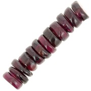 5x2mm Heishi gemstone Round beads - Garnet x20|raw }}