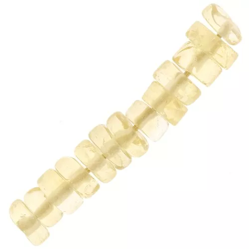 Heishi gemstone beads rondelles 5x2 mm - Citrine x20