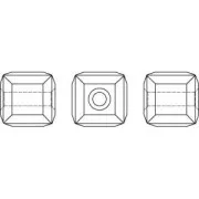 PureCrystal 5601 Cube 8mm Crystal  x1