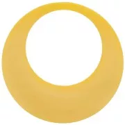 44mm Opaque resin hollow circle pendant - Sunflower x1