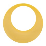 34.5mm Opaque resin hollow circle pendant - Sunflower x1|raw }}