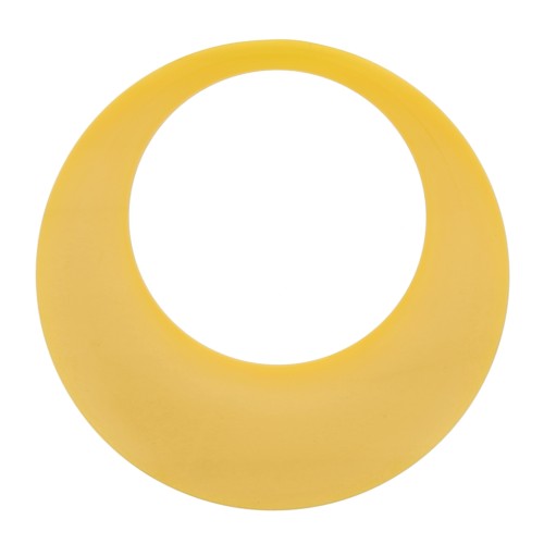 34.5mm Opaque resin hollow circle pendant - Sunflower x1