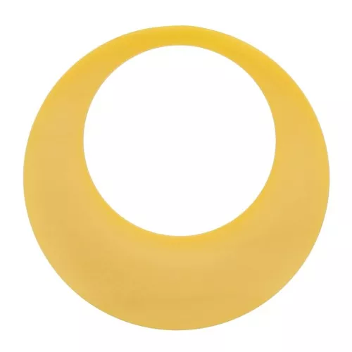 34.5mm Opaque resin hollow circle pendant - Sunflower x1