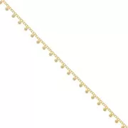 4.9mm Rombo chain with small balls - Gold Tone x50cm