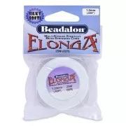 1mm Elonga bead stringing cord - Multi-strand - White x25m