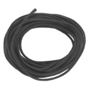 Cotton waxed cord 2mm Black x4.9 m|raw }}