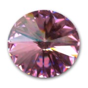 PureCrystal 1122 Rivoli Round Stone 14mm Rose