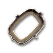 Cabochon setting PureCrystal 4565 Classical Baguette 18x13mm Bronze tone|raw }}