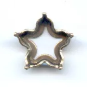 Cabochon setting PureCrystal 4744 PureCrystal Flower-shaped 10mm bronze tone