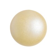 18mm Glass round cabochon by Puca® - Pastel Cream x1