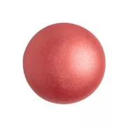 18mm Glass round cabochon by Puca® - Pastel Dark Coral x1