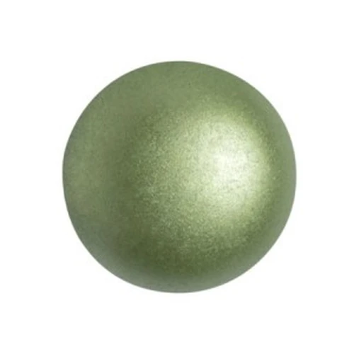 18mm Glass round cabochon by Puca® - Pastel Olivine x1