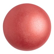 25mm Glass round cabochon by Puca® - Pastel Dark Coral x1
