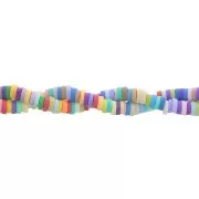 Heishi polymer clay rondelle beads 3.5x1 mm - Multicolor x40cm